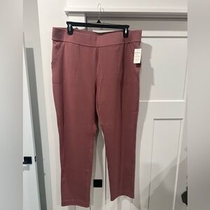 Duluth Trading Co Dusty Rose Pull-On Straight Leg Pants
